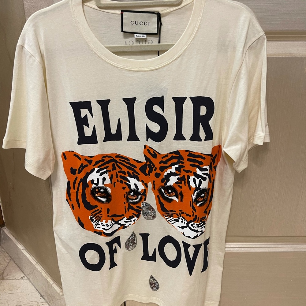 Authentic NWT Gucci Elisir of Love Sequin Tee